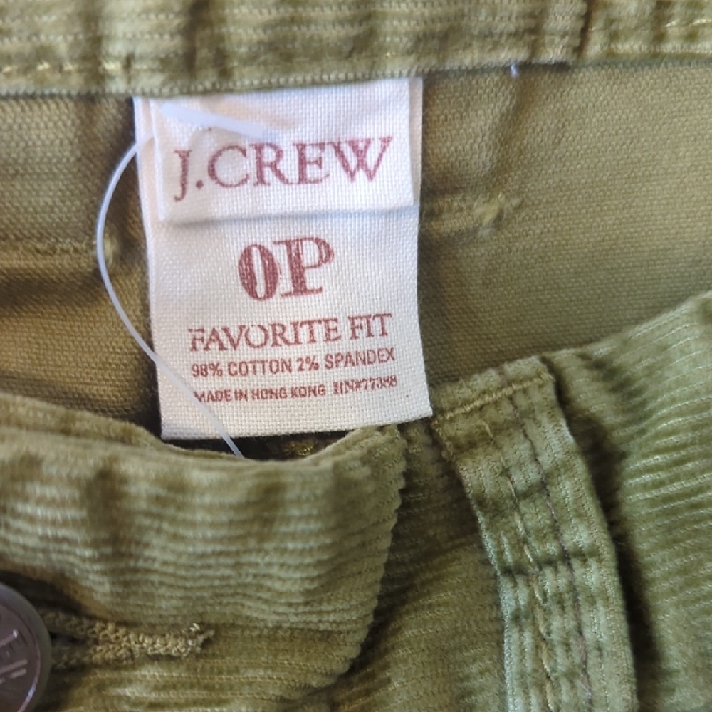 J. Crew Olive Green Straight-Leg Corduroy Pants - Picture 4 of 10